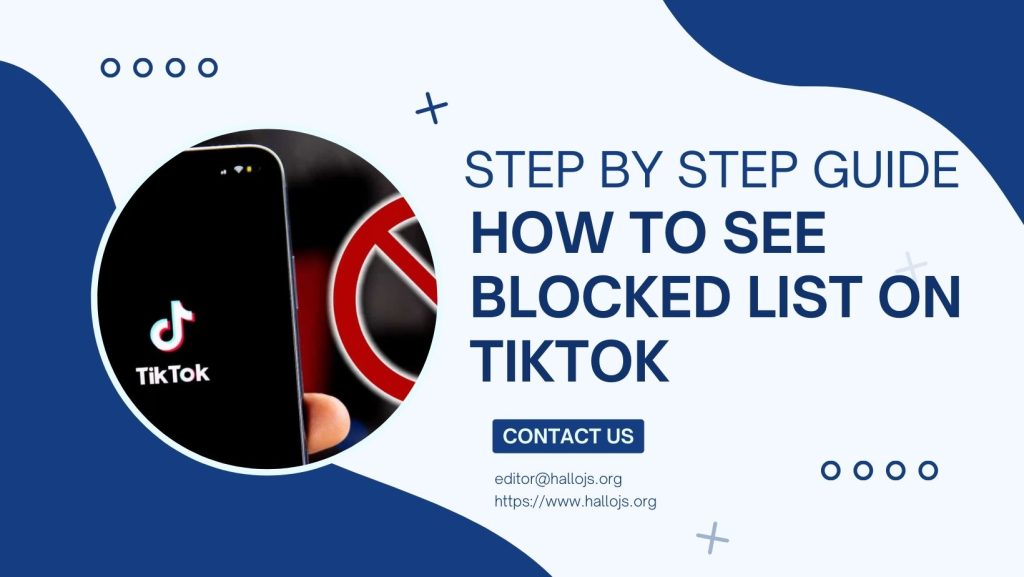 how to see blocked list on tiktok